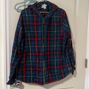 L.L. Bean hooded flannel